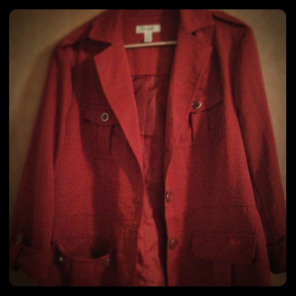 Burnt orange blazer from Dressbarn size XL